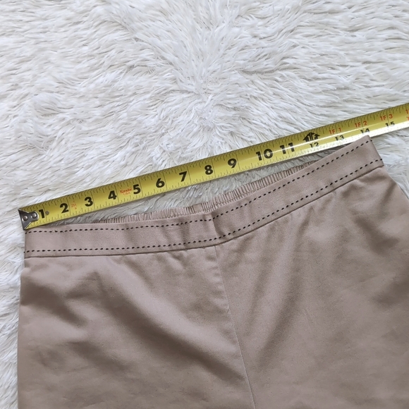 Alfred Dunner Classic Tan High Waist Pull On Ankle Pants Size 10 - Picture 5 of 8